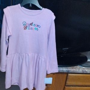 Light pink iconic girls dress stretchy
